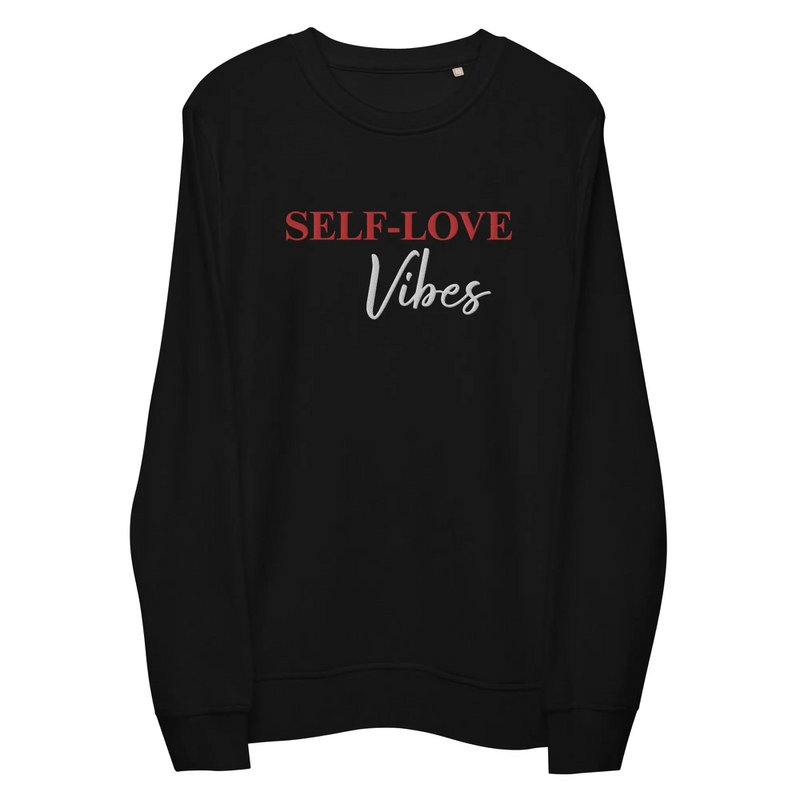 Sweatshirt i økologisk bomuld - Self Love Sweatshirt - Miljøvenlig økologisk bomuld - BRODERI