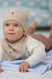 Tæppe RABBIT BEIGE 100% bomuld Fremstillet i Polen