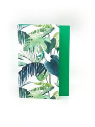 Card & Vase in One - Large - Botanical Leaves