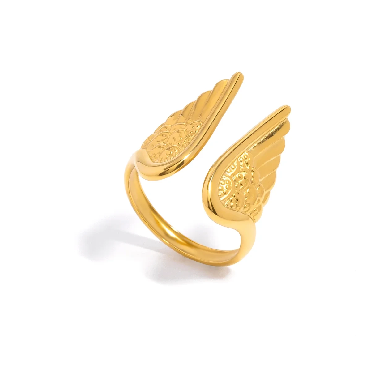 LOUIZ Ring with angel wings