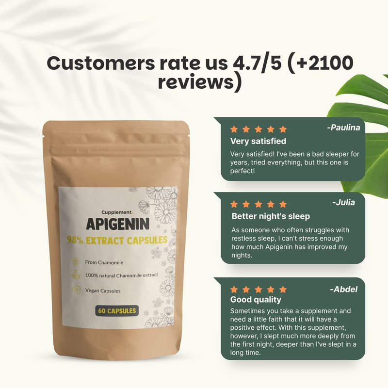 Apigenin-ekstraktkapsler 100 mg - 180 kapsler Valuepack
