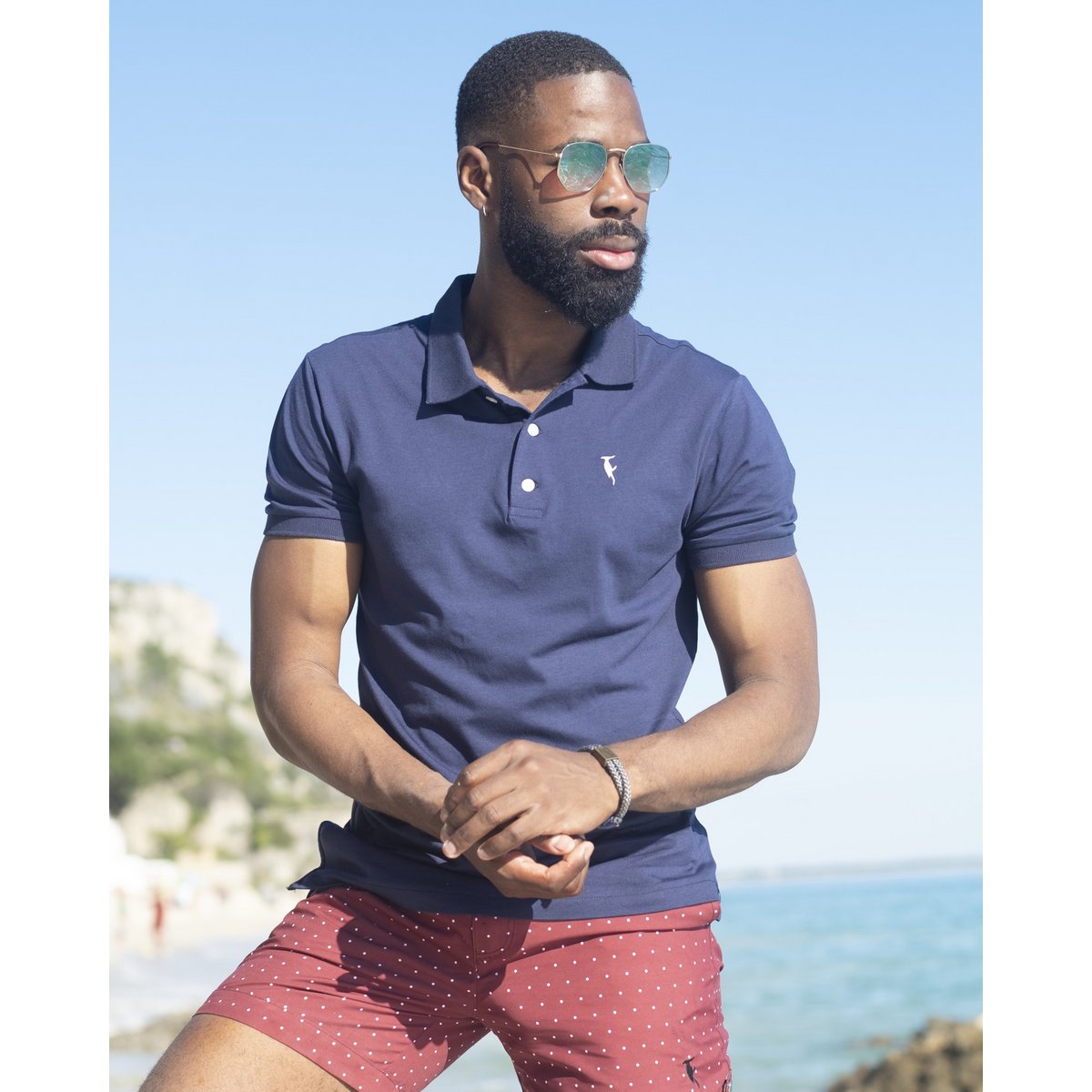 Blaues Poloshirt Herren Sommer | Sanwin Strandbekleidung