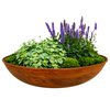 Rost Metall Schale Ø 53 cm | Gartendeko Vintage Planzschale | Blumenschale