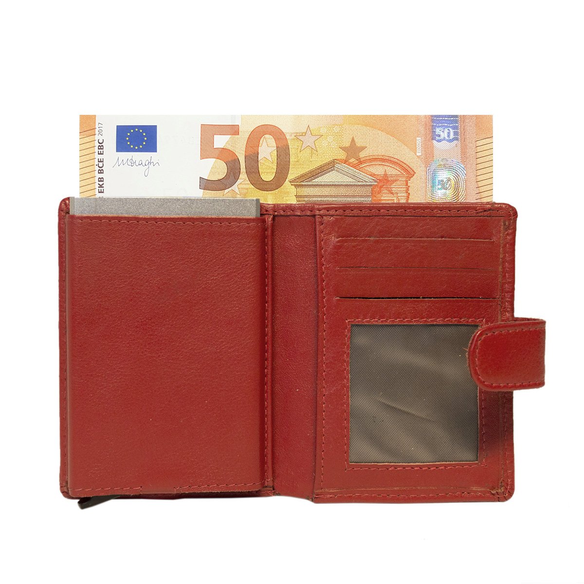 Cardprotector - Miniwallet - Mini wallet - Leather card holder leather - Credit card holder In 11 Colors