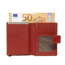 Cardprotector - Miniwallet - Mini wallet - Leather card holder leather - Credit card holder In 11 Colors