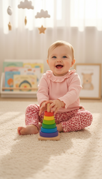 Little Chiq Baby Leggings mit rosa Leopardenmuster