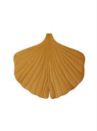 "Honey" Velvet Ginkgo Leaf Mat