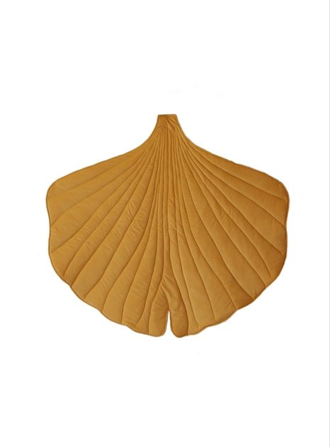 "Honey" Velvet Ginkgo Leaf Mat