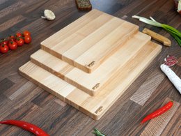 Planche à découper en bois de frêne naturel dur 3 tailles