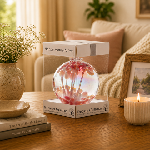 Moederdag Spirit Ball 10 cm - Roze en Paars