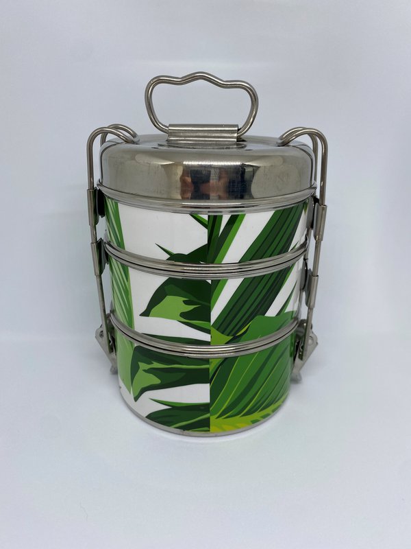 Tiffin - Fiambrera - Hoja Verde