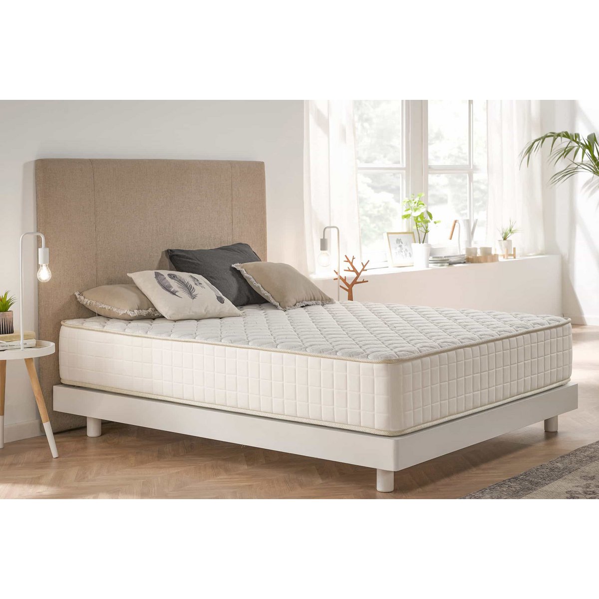 Olympus Visco -elastische matras - Wit - Dikte: 30 cm - Moonia