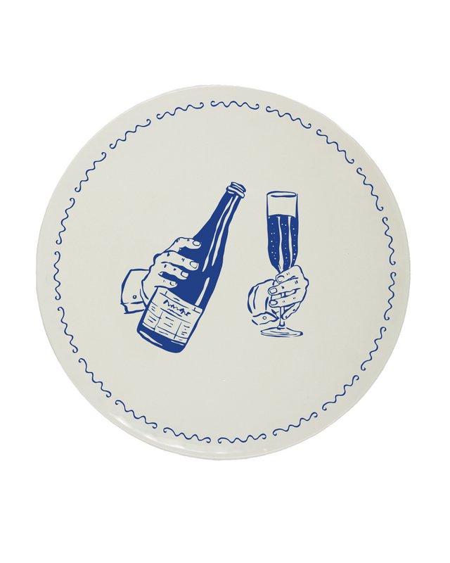Dessert Plate Champagne Treats Mood