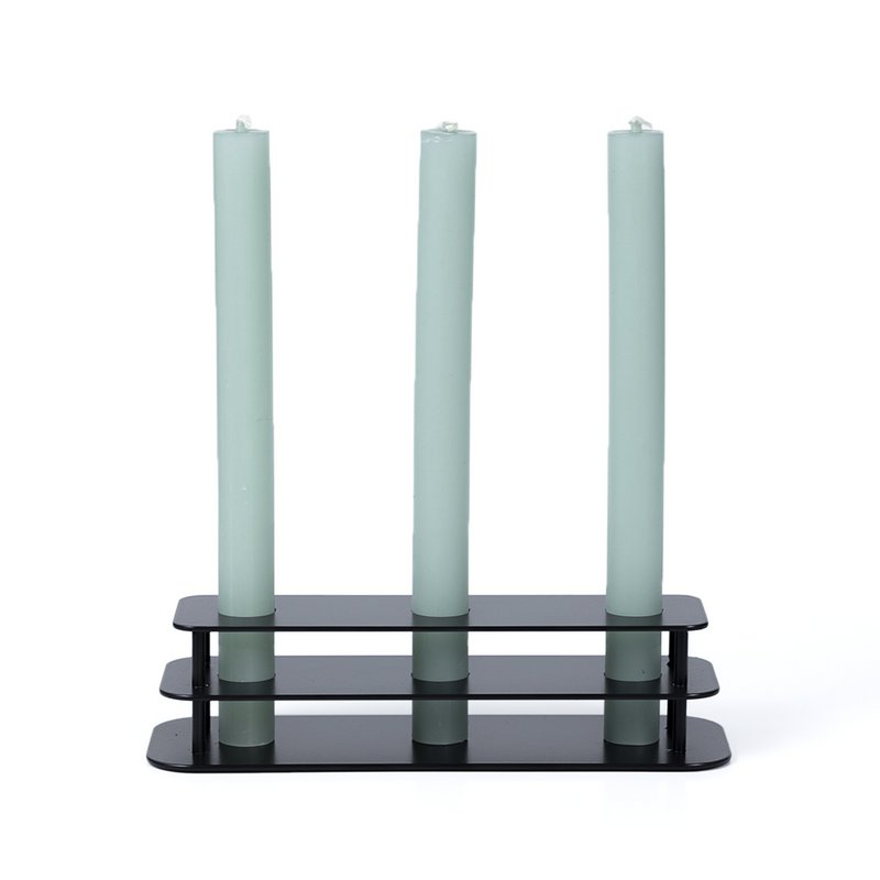 Line - stearinlys standard - trippel - sort