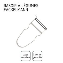 Duo Pendulum vegetable peeler and Castor stainless steel vegetable shaver Fackelmann