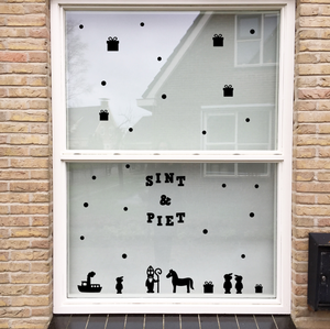 Sinterklaas reusable window stickers