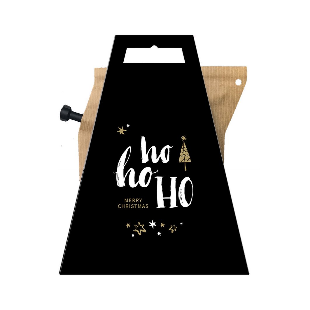 CAFETERA • HO HO HO (NEGRO / ESTRELLAS)