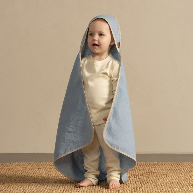 Asciugamano per bambini con cappuccio in lino