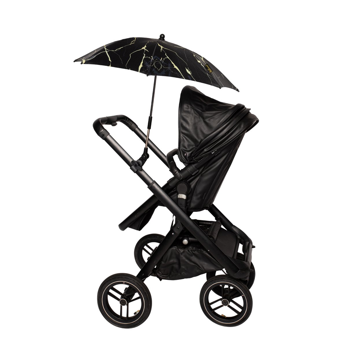 Bellasol - Marble gold black - Parasol kinderwagen/buggy universeel - Speciale UV-werende coating  - 1 jaar garantie