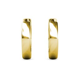 Aro circular Boucles d'oreilles - Doré et Cristal