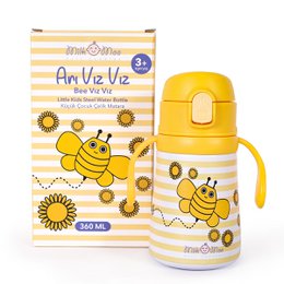 Milk&Moo Steel Kids Water Bottle Arı Vız Vız 360 ml