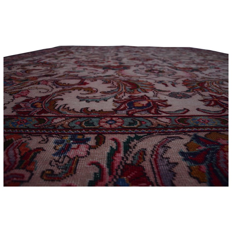 Overfarvet Vintage Pink Orientalsk tæppe