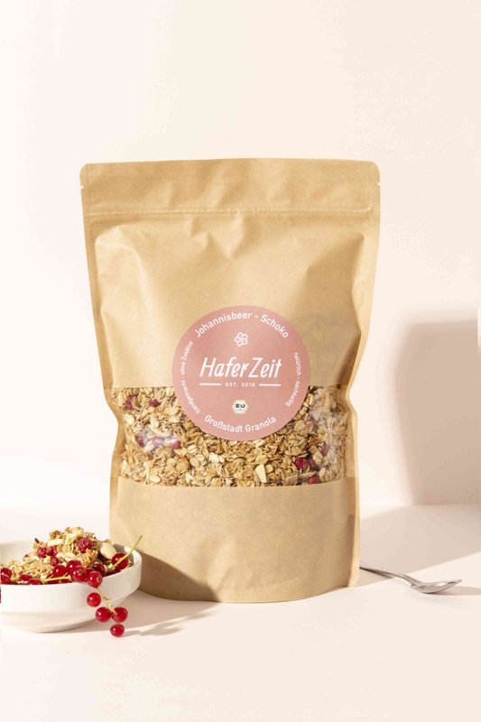 Granola al cioccolato e ribes nero biologico