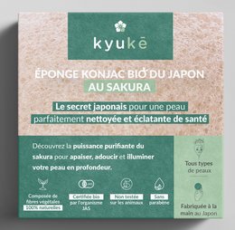 Biologische Japanse Konjac-spons met Sakura-kersenbloesem