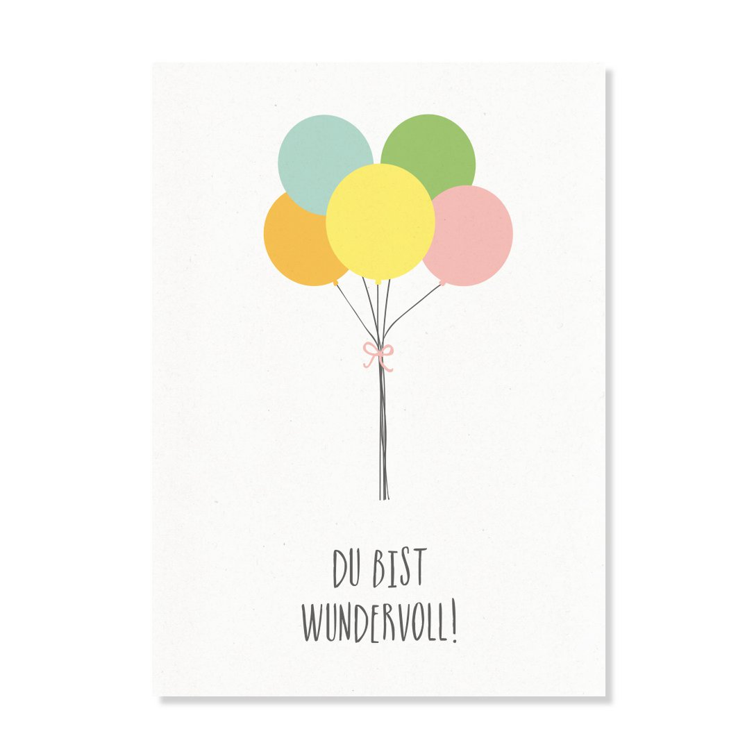 Postkarte "Du bist Wundervoll!"