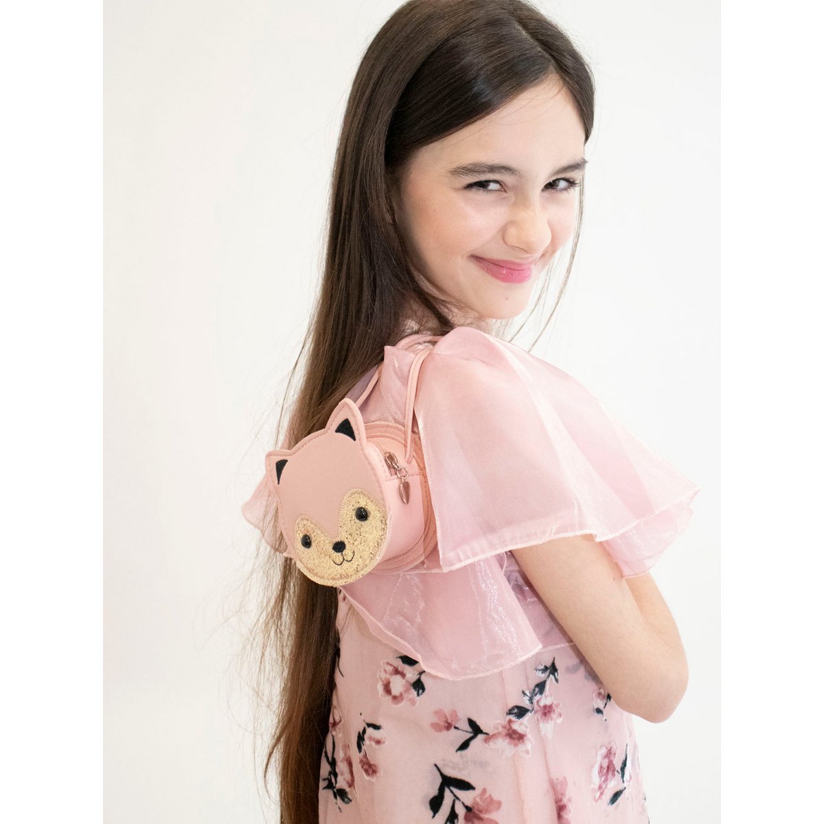 Children's shoulder bag - Gaspard the kitten Pink
