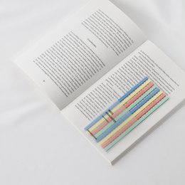 Brise citronnée | Onglets de notes autocollantes longs | Ruban transparent | Longues bandes adhésives pour marquer du texte