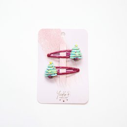 Weihnachts-Haarspangen – Weihnachtsbäume