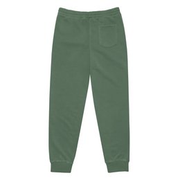 Self Love Unisex barwione pigmentowo spodnie dresowe z haftem w kolorze starego złota - spodnie dresowe unisex