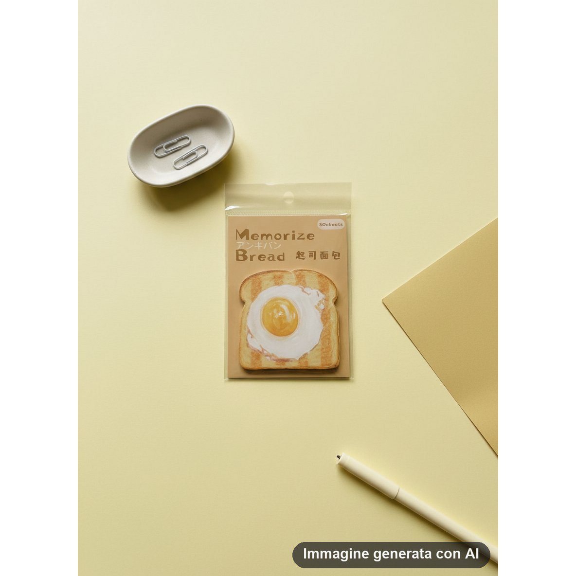 Toast Sticky Notes Set - Bread Themed Memo Pads