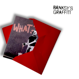 Carte de vœux Banksy - Quoi ?