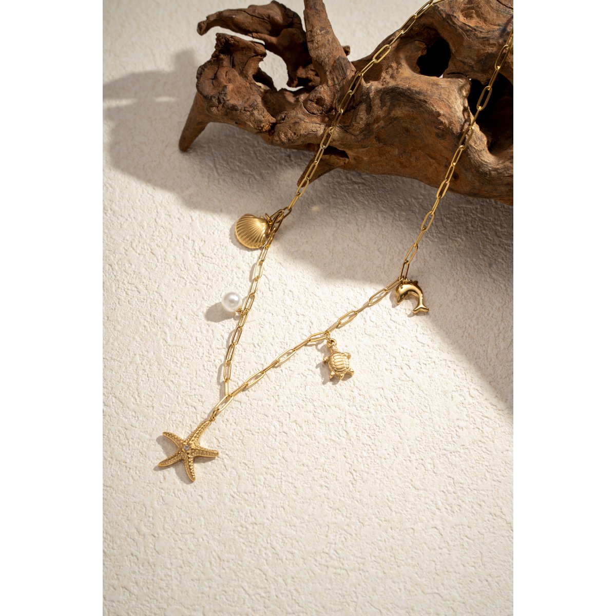 Golden Ocean Necklace - Charms