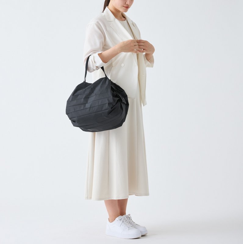 Shupatto compact foldable shopping bag size M - Jet Black