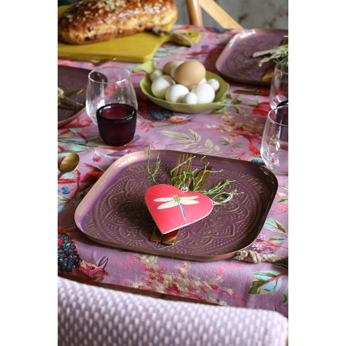 Tealightholder Billy Purple, set of 6