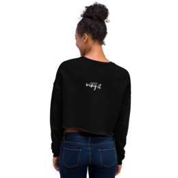 Live Bold Crop Sweatshirt - sweatshirt kvinder