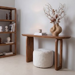 Consolle toro in legno di mango marrone - 140 cm