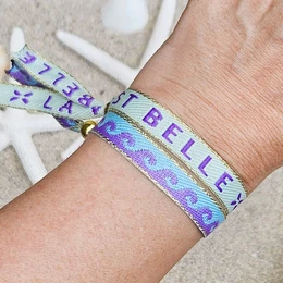 Lint's bracelet waves purple/mint