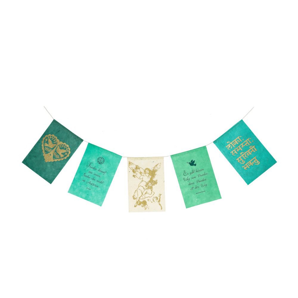 Wishing flags | Peace | Greeting Card