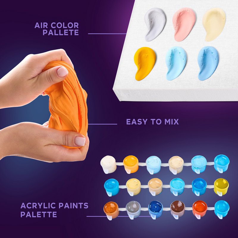 Okto Sensory 3D Air Clay und Malen nach Zahlen – Grüße aus Paris