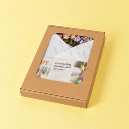 Giftbox - Dried Flowers in Letterbox - Pink