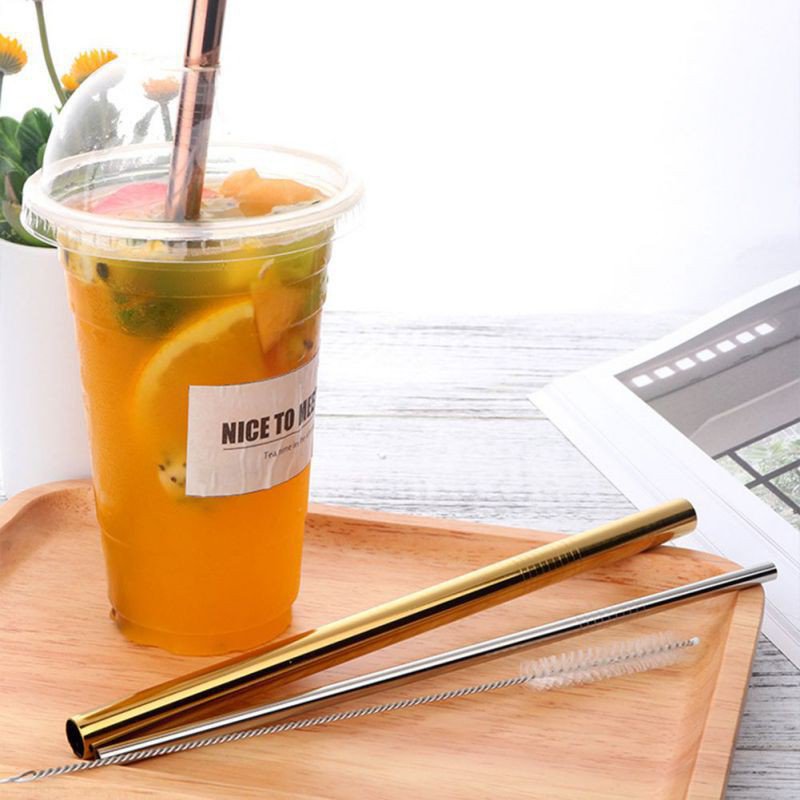 Reusable straw for Bubble Tea - 215x12mm - 5 colors available