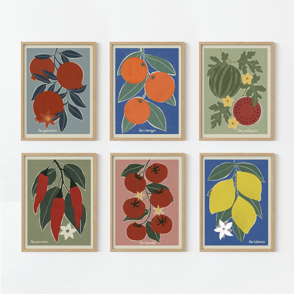 Kunstdruk "Granaatappels".