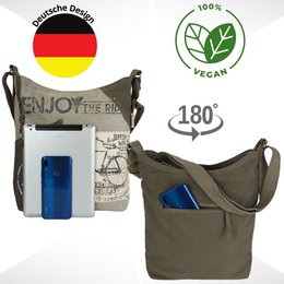 Sac bandoulière femme Sunsa. Sac à main en toile (toile) & cuir. Sac à bandoulière style vintage. Grand sac à bandoulière pour femme.