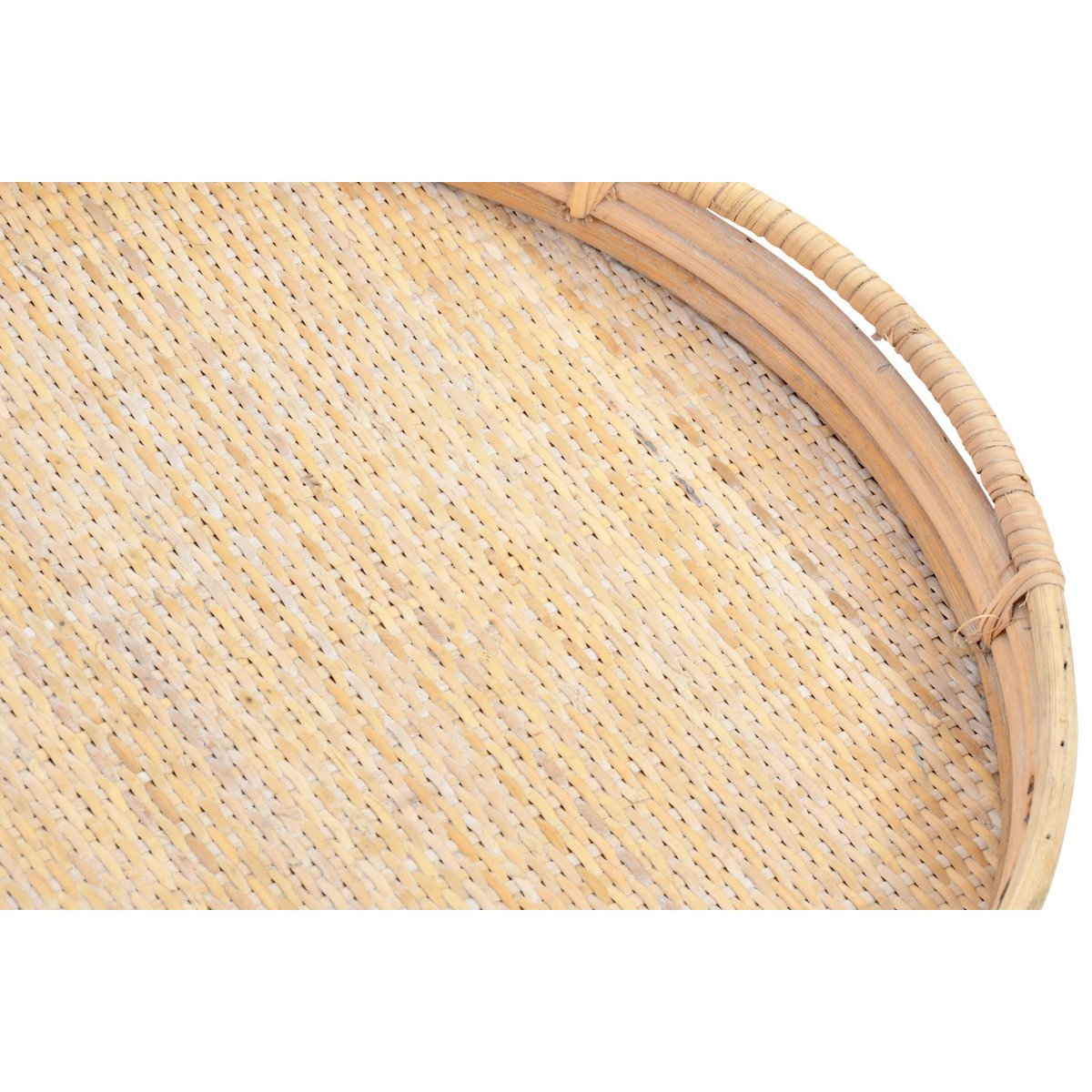 VASSOIO SET 2 RATTAN 50,5X46X5,5 DECORAZIONE NATURALE BD186396