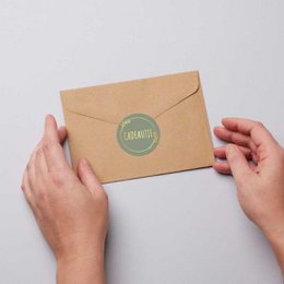 Labels - Gift - Olive Green - 250 pieces