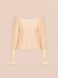 Crème Crush-blouse